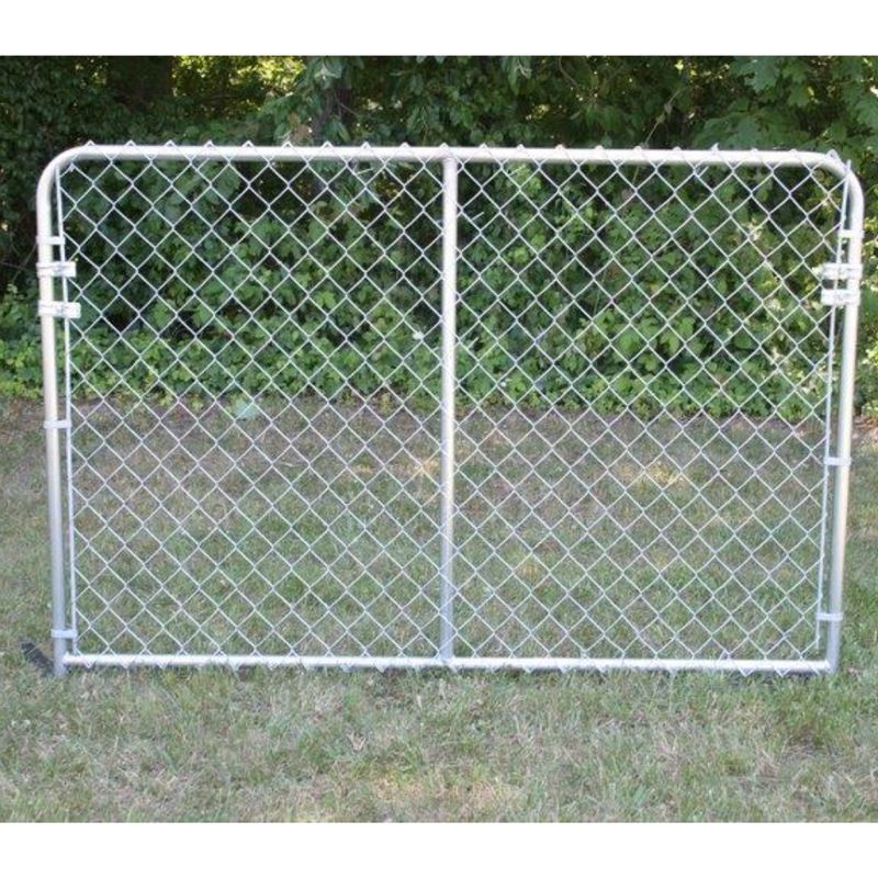 DOG KENNEL PANEL CHAIN LINK BENT FRAME 6X4FT