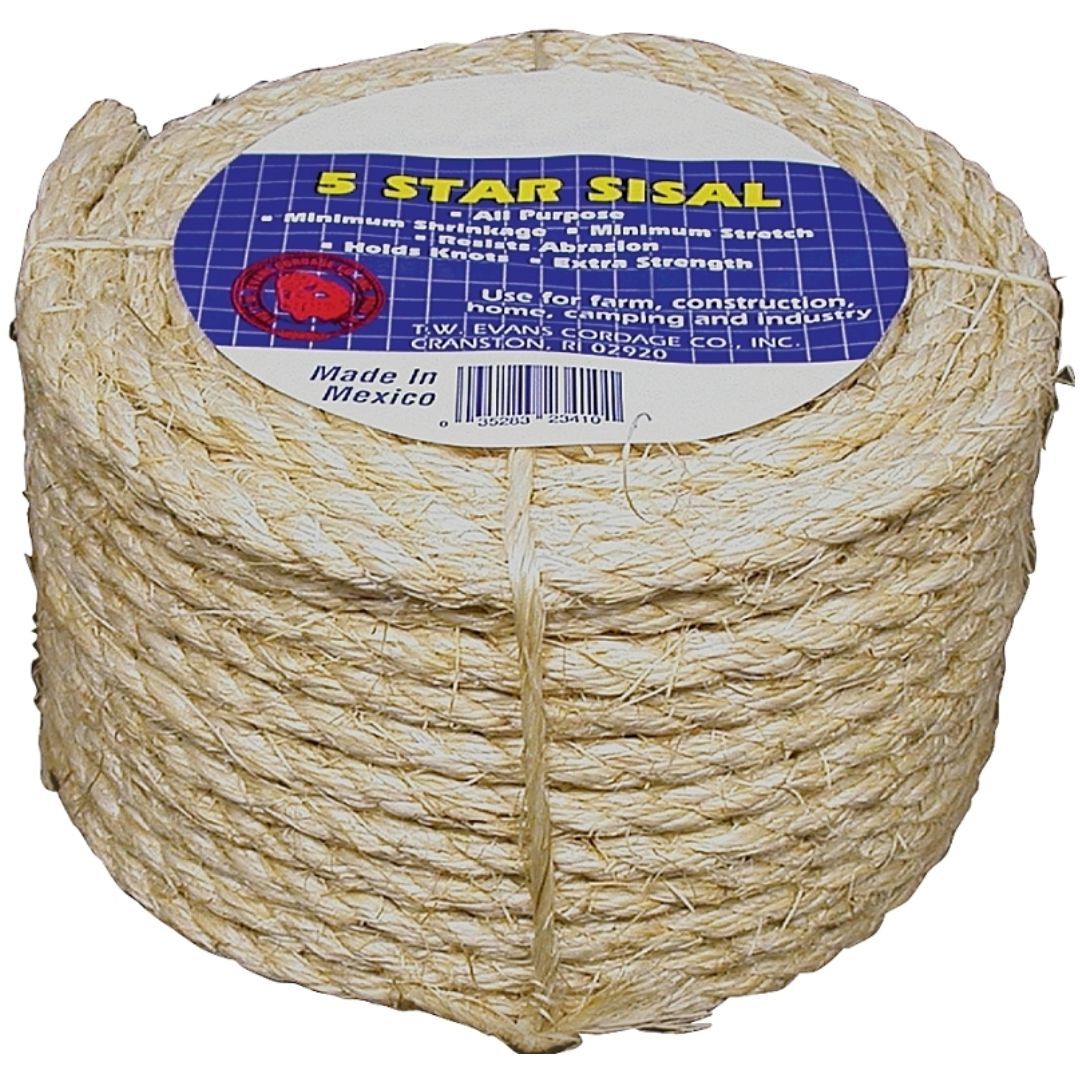 SISAL ROPE 1/4X50FT 23-205