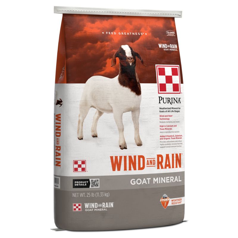 WIND AND RAIN GOAT MINERAL PURINA 25LB