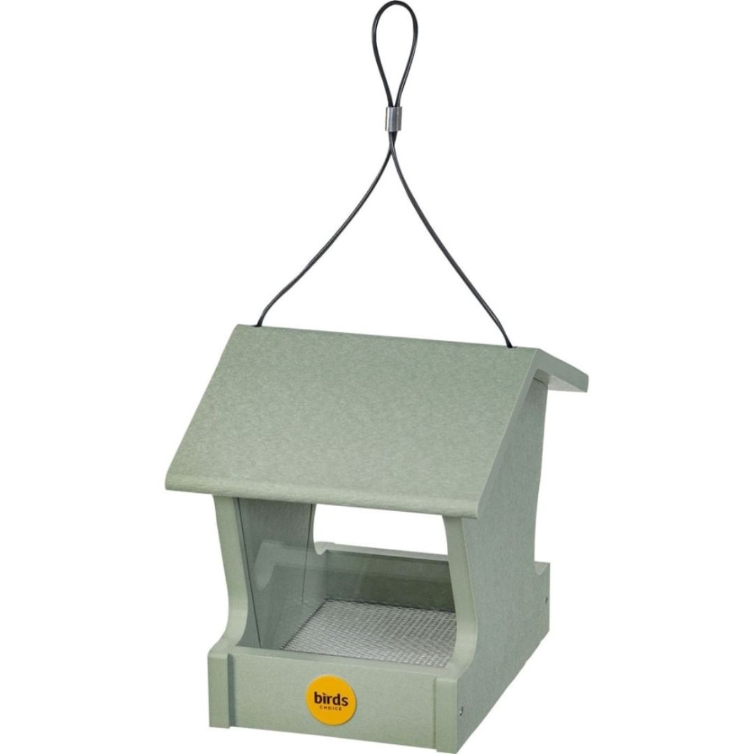 BIRD'S CHOICE RECYCLED PLASTIC HOPPER FEEDER 1.5lb