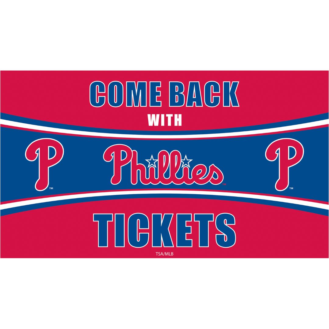 DOOR MAT COME BACK WITH PHILLIES TICKETS