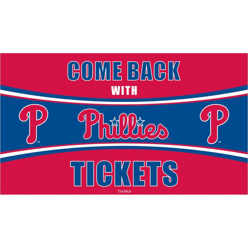 DOOR MAT COME BACK WITH PHILLIES TICKETS