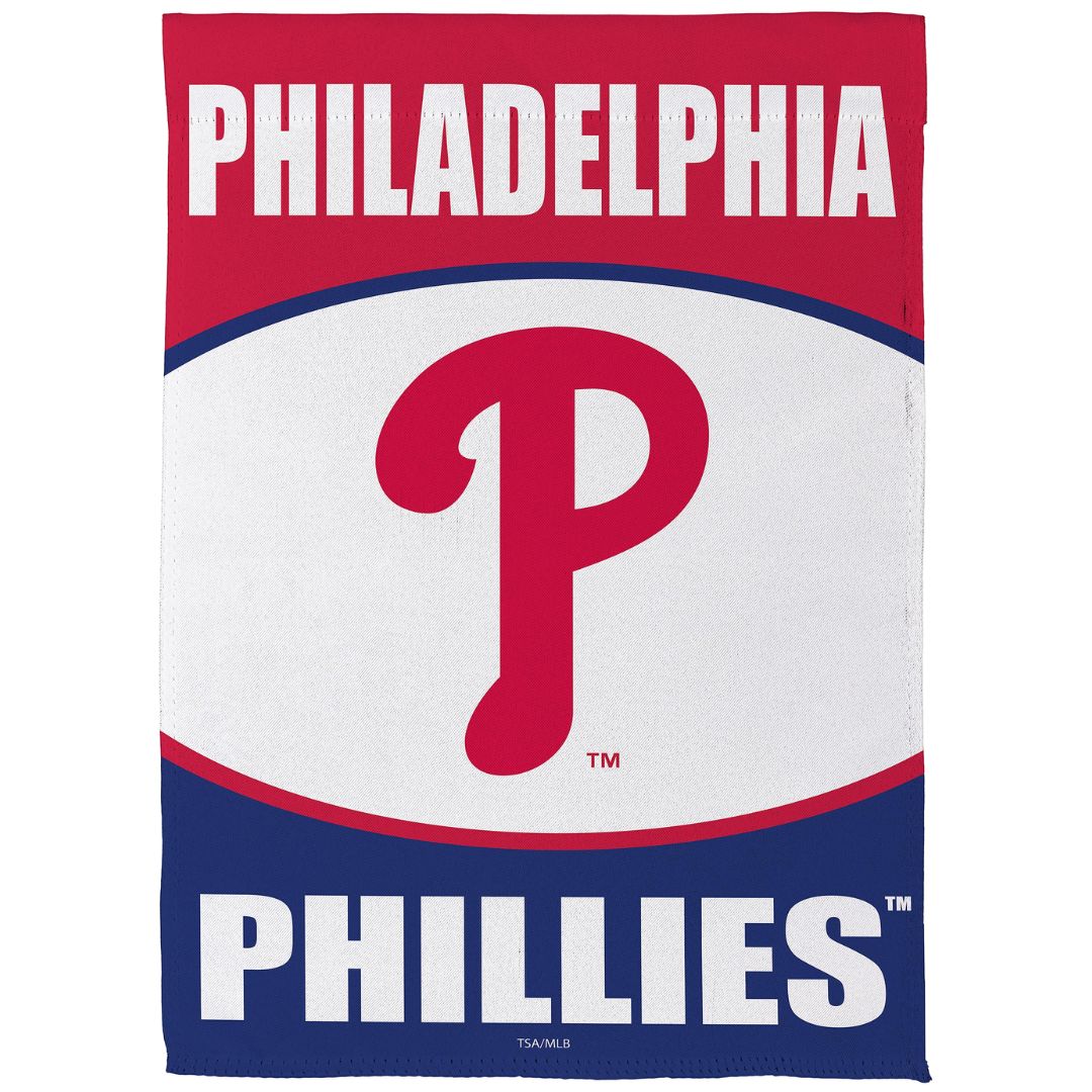 PHILLIES SUEDE GARDEN FLAG