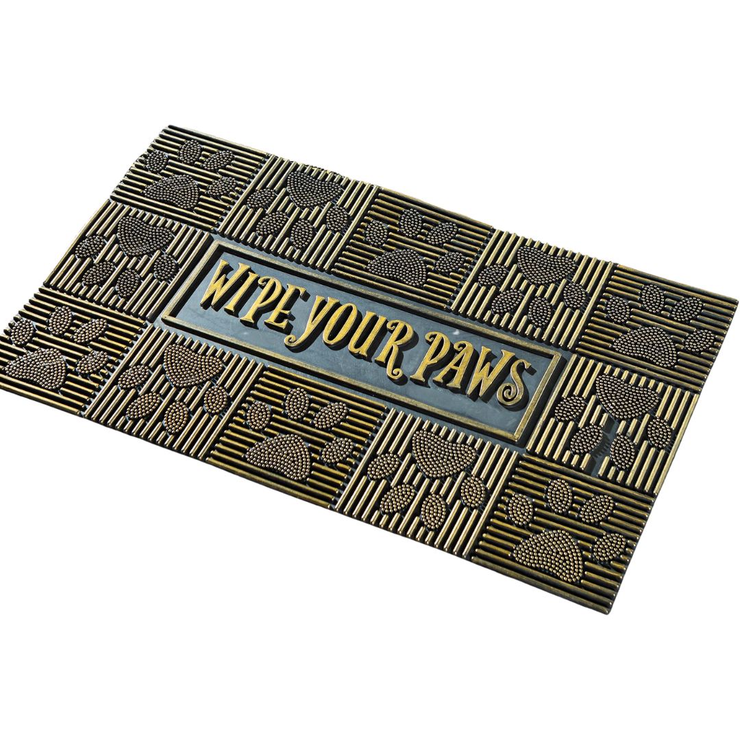 DOOR MAT WIPE YOUR PAWS PIN MAT