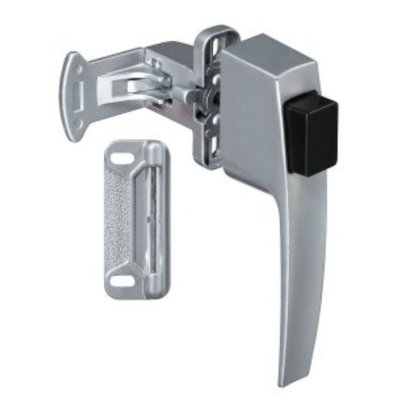 12-4933 PUSHBUTTON DOOR LATCH ALUMINUM
