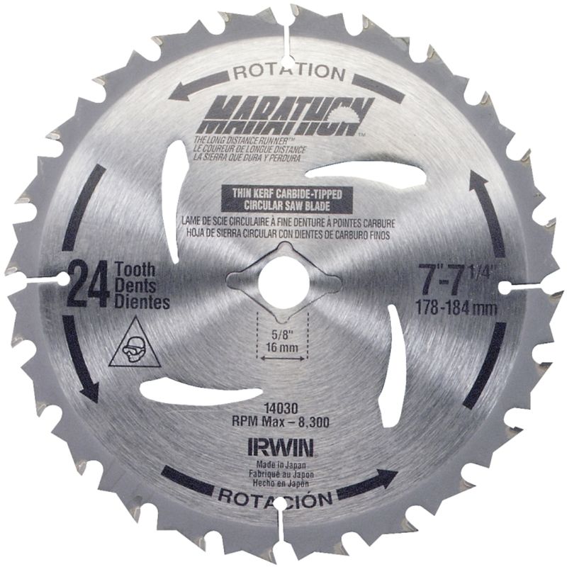 14030 CIRCULAR SAW BLADE FRAME/RIP 7-1/4IN 24-TEETH