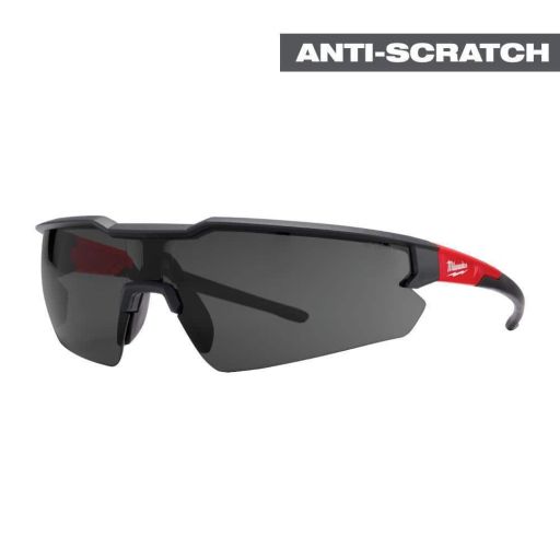 SAFETY GLASSES TINTED BLACK/RED
