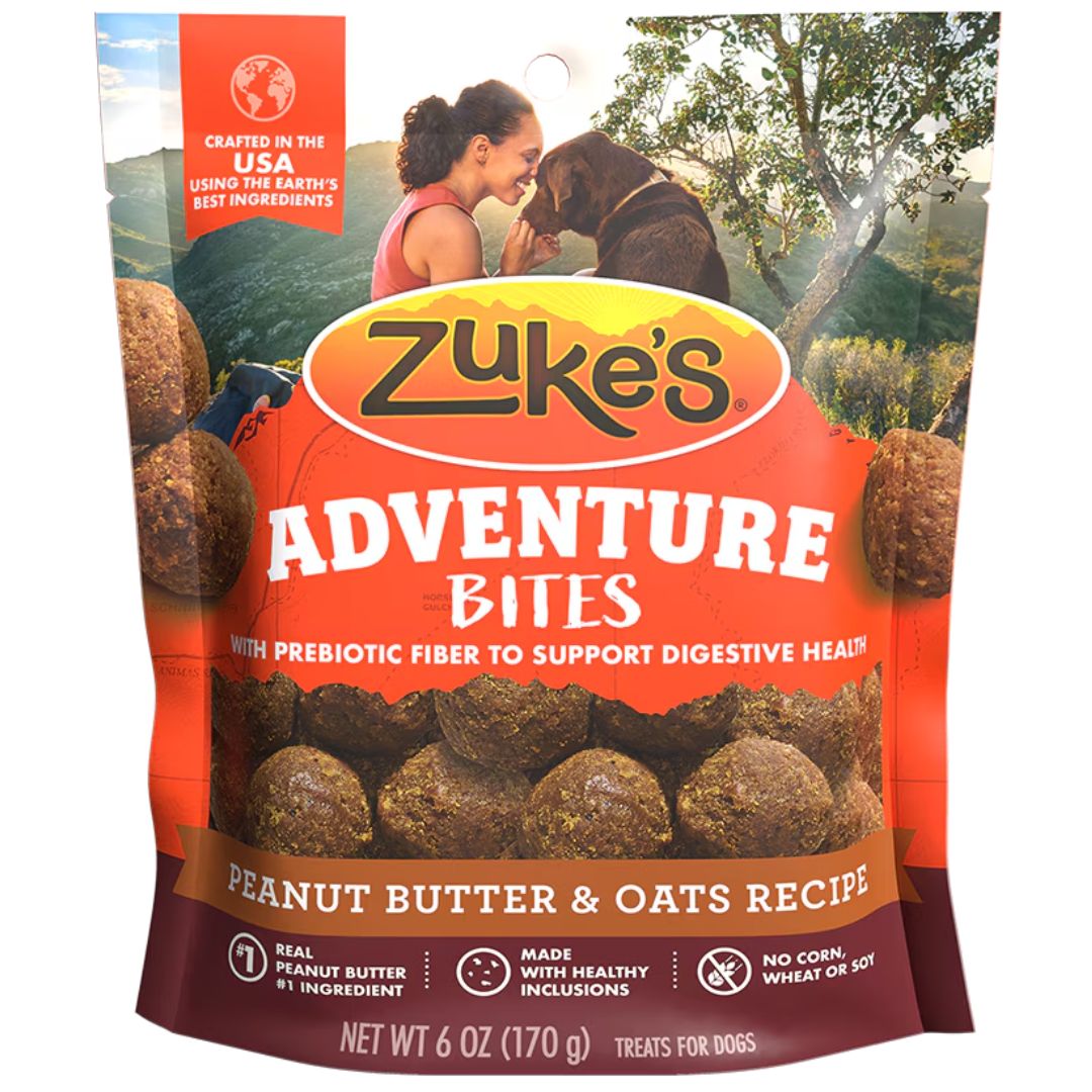 ZUKE'S ADVENTURE BITES PEANUT BUTTER &amp; OATS 6OZ