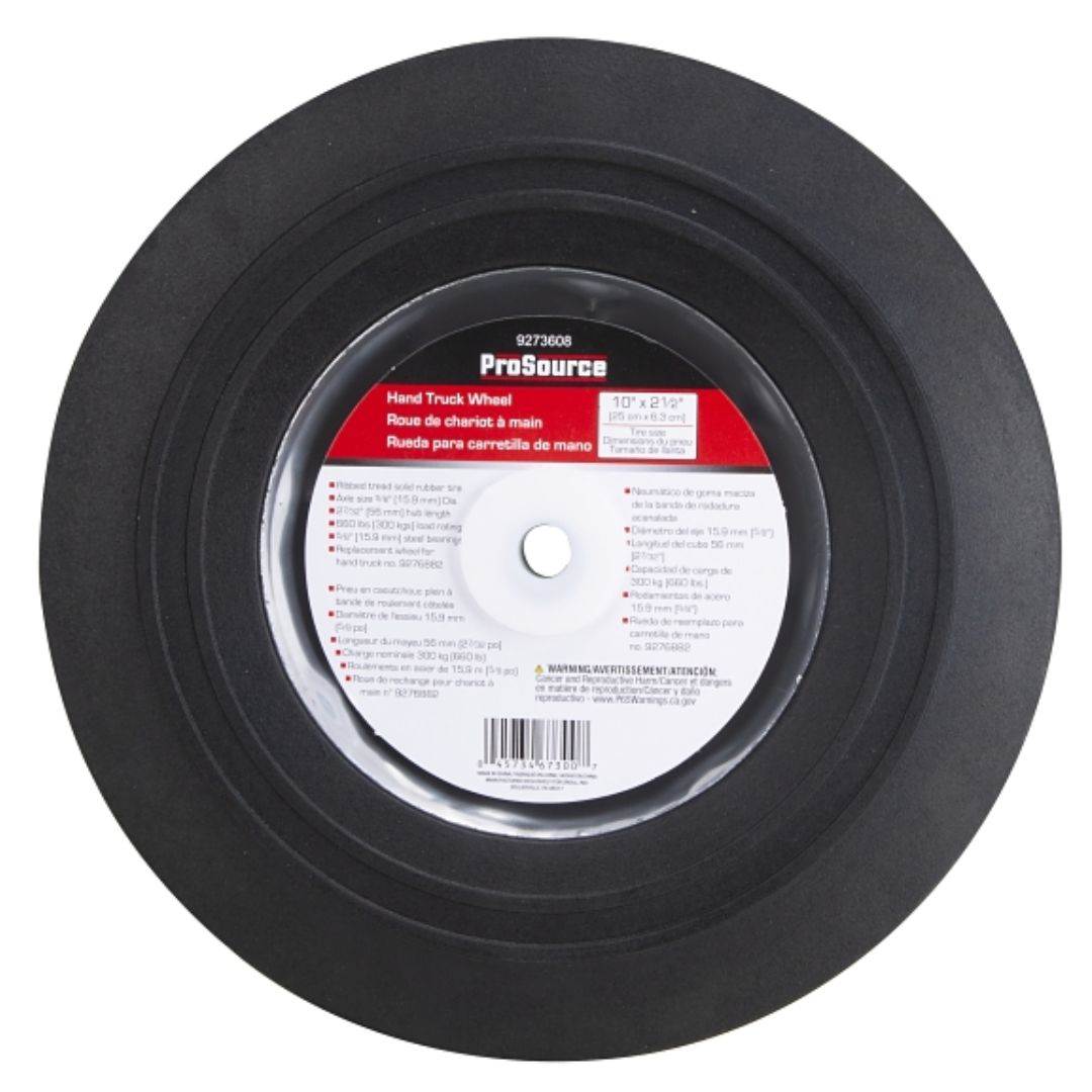 HAND TRUCK REPLACEMENT WHEEL 10X2-1/2IN