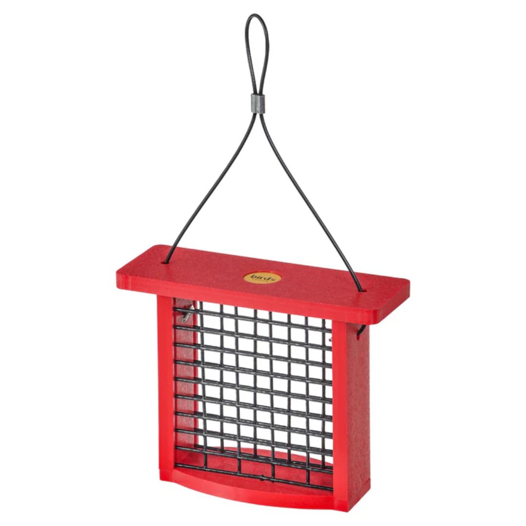 BIRD&#39;S CHOICE SUET FEEDER RED