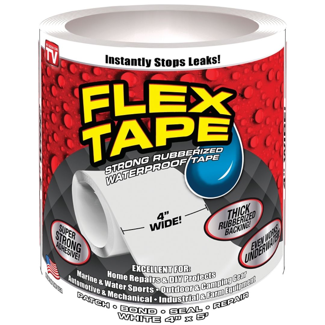 FLEX TAPE WHITE 4INX5FT