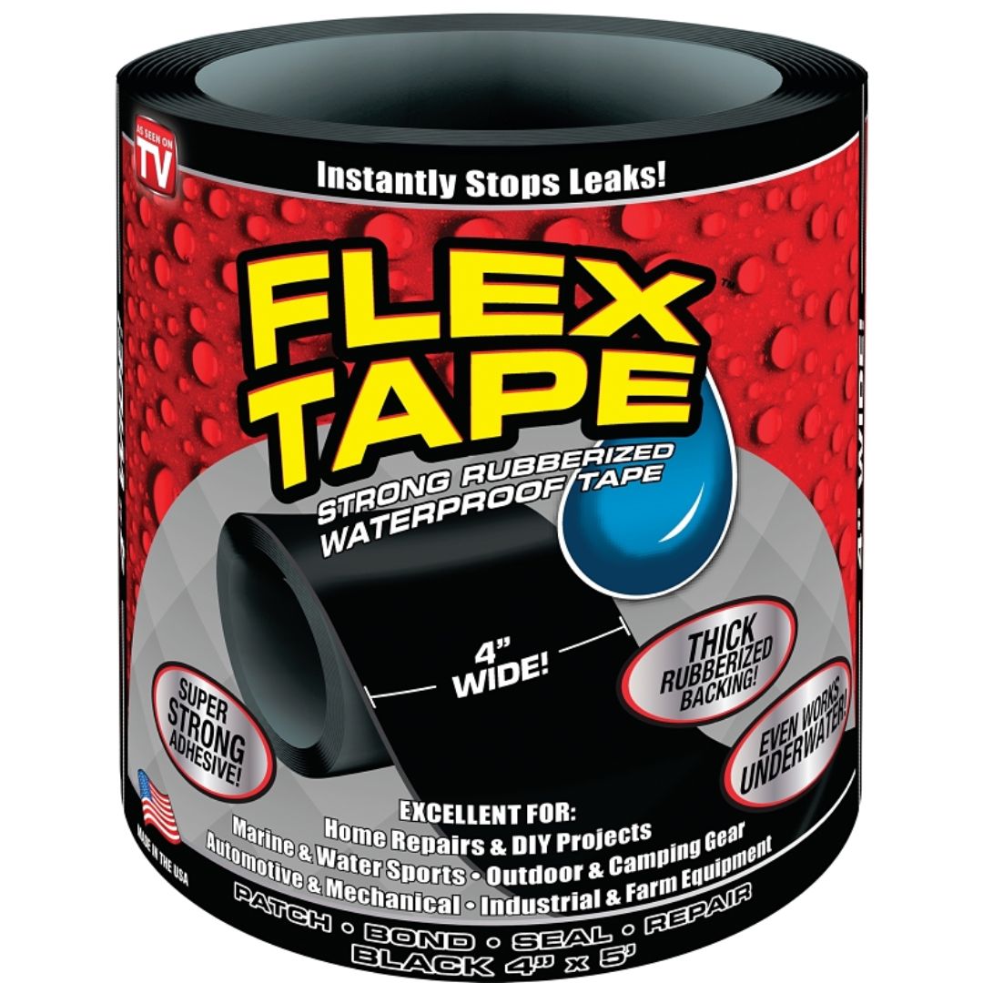 FLEX TAPE BLACK 4INX5FT