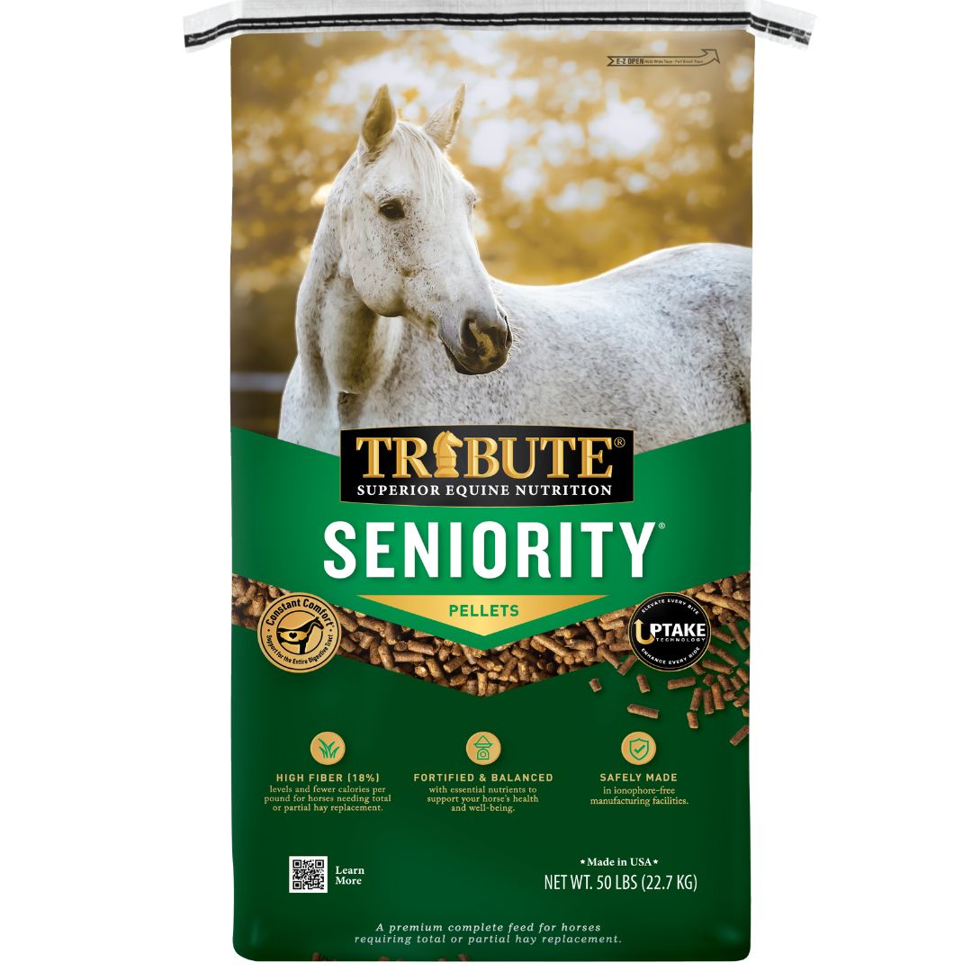 TRIBUTE SENIORITY PELLET 50LB