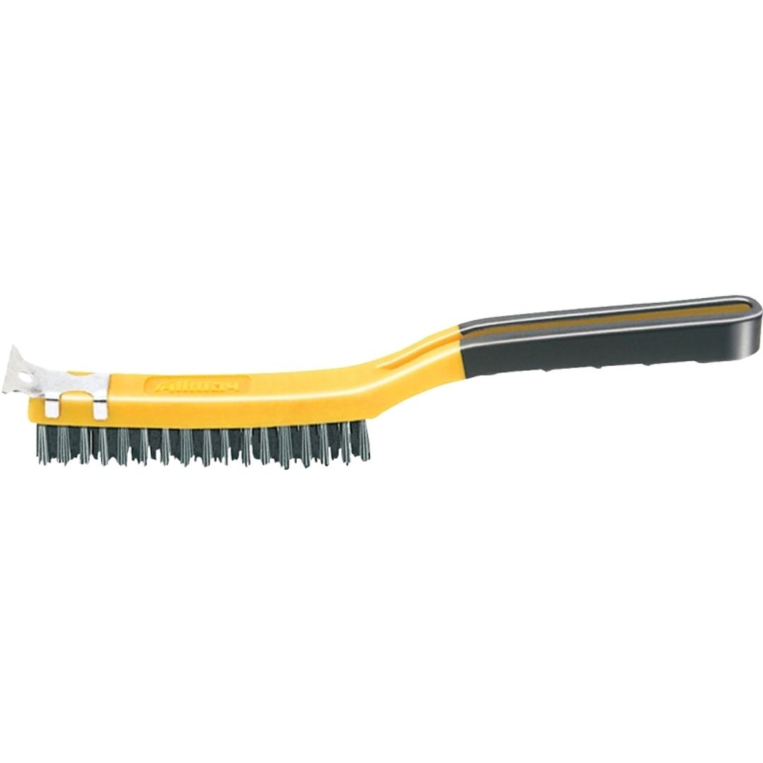 STAINLESS WIRE BRUSH WITH SCRAPER SB319SS