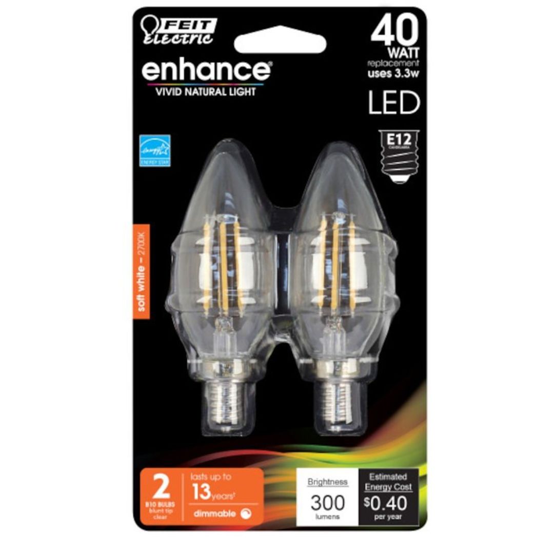 BPCTC40927CA/FIL2/RP LIGHT BULB LED 40W 2PK