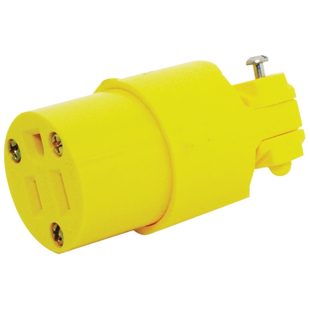 ELECTRICAL CONNECTOR NYLON YELLOW 3W 15AMP 125V 4887-BOX
