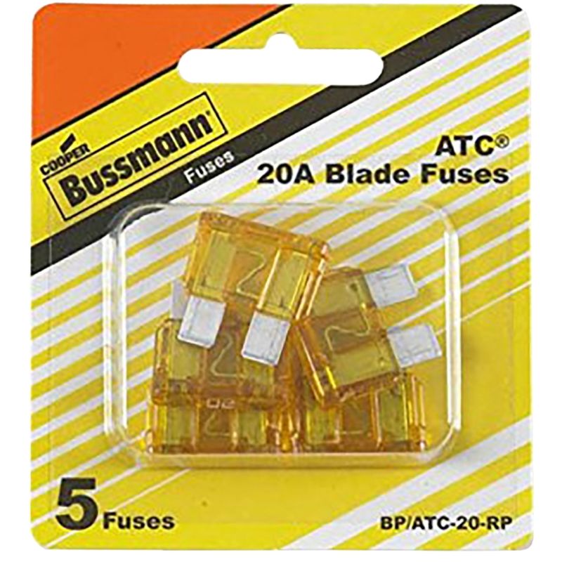 AUTOMOTIVE BLADE FUSE 20A 5PK BP/ATC-20-RP