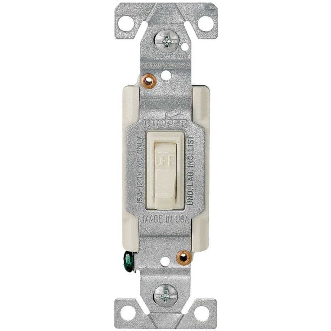 IVORY GROUNDED TOGGLE SWITCH 1301-7V10
