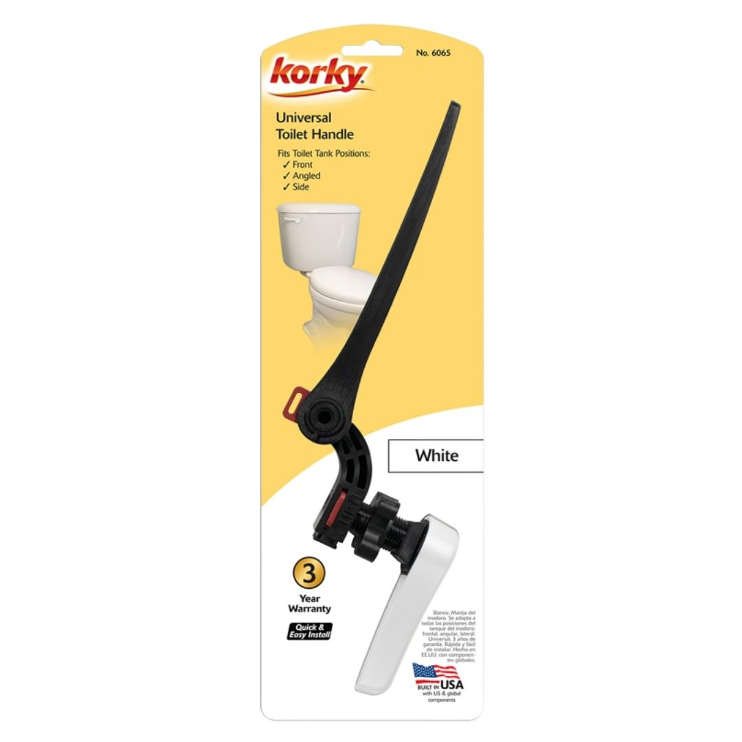 TOILET FLUSH HANDLE UNIVERSAL WHITE