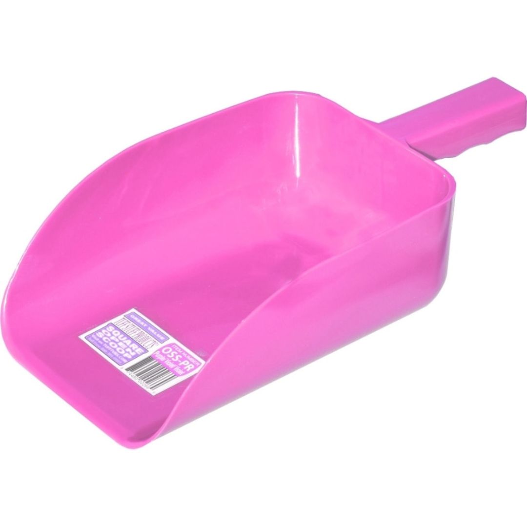 PLASTIC FEED SCOOP PINK 5QT TUFF STUFF