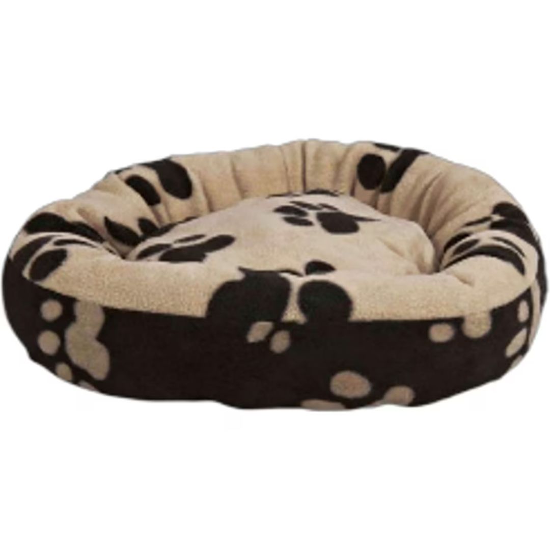 PET BED ALL OVER PAWS ROUND 20IN