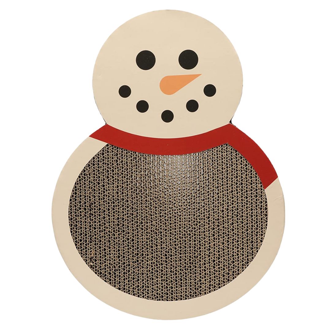 SNOWMAN CAT SCRATCH PAD