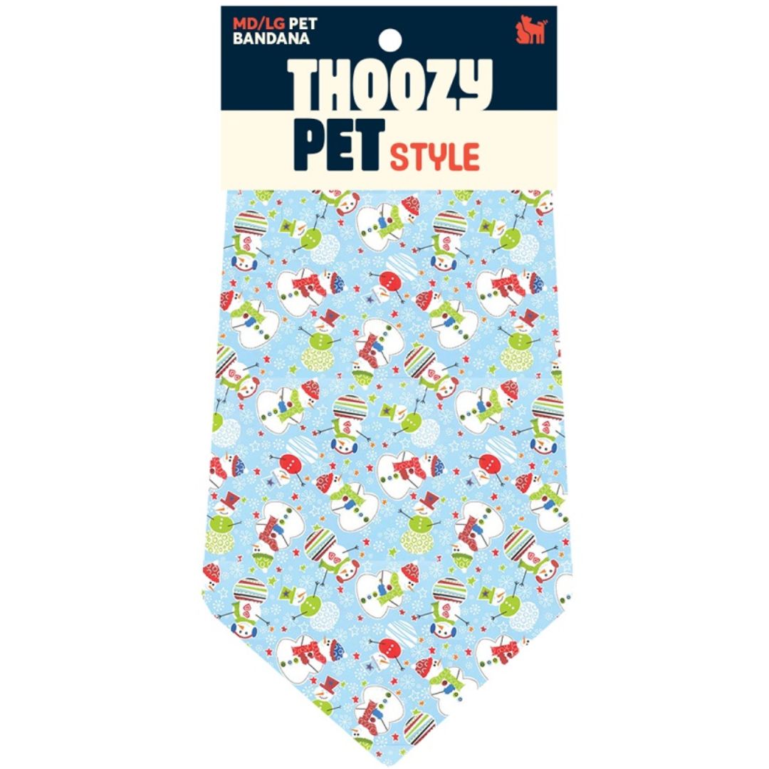 DOG BANDANA FESTIVE &amp; FROSTED MED/LG