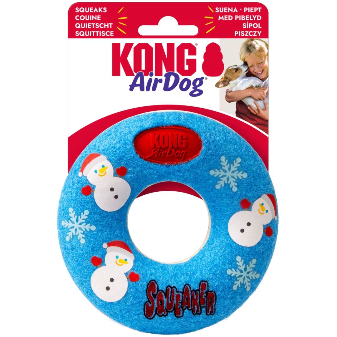 KONG HOLIDAY AIRDOG DONUT SNOWMAN MED