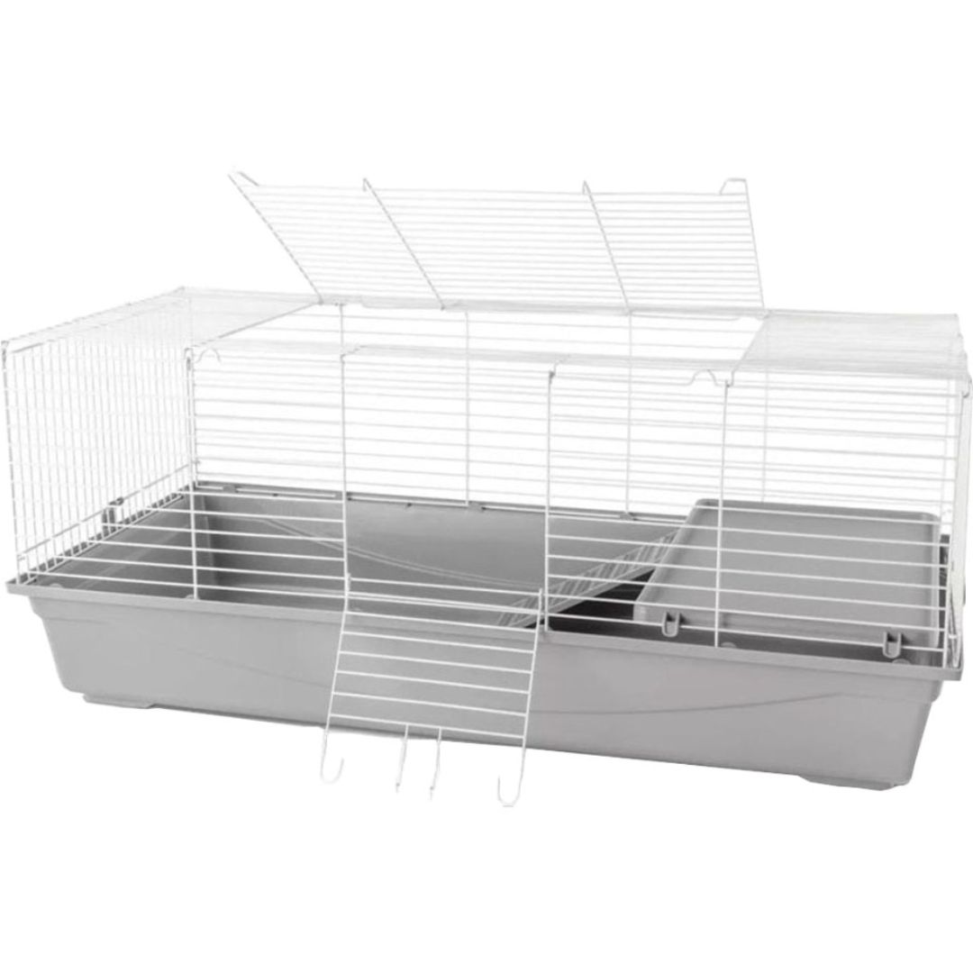 RABBIT CAGE WITH RAMP &amp; PLATFORM