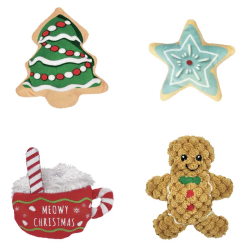 KONG HOLIDAY CAFE SCRATTLES CAT TOY