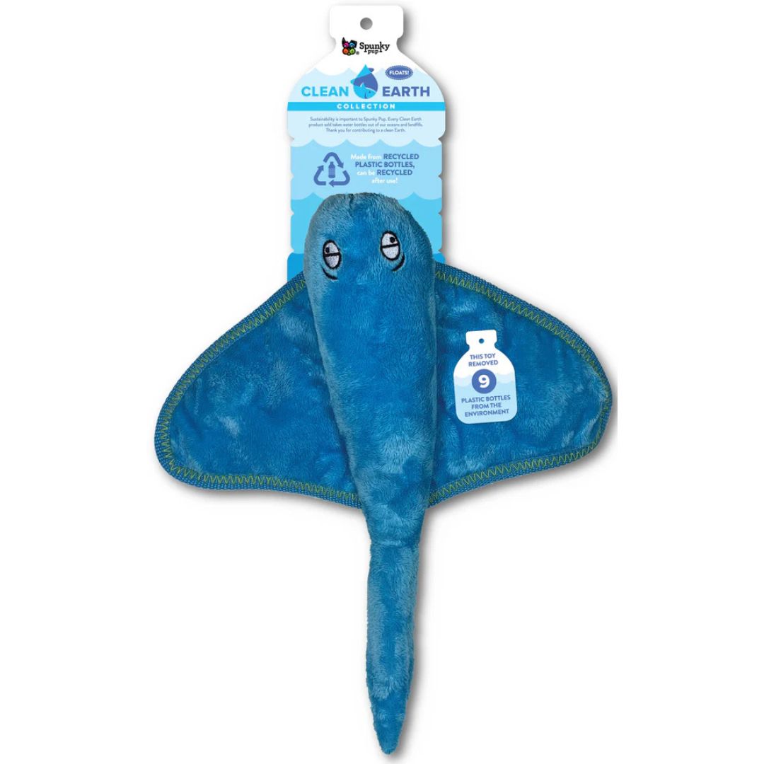 SPUNKY PUP CLEAN EARTH STINGRAY TOY