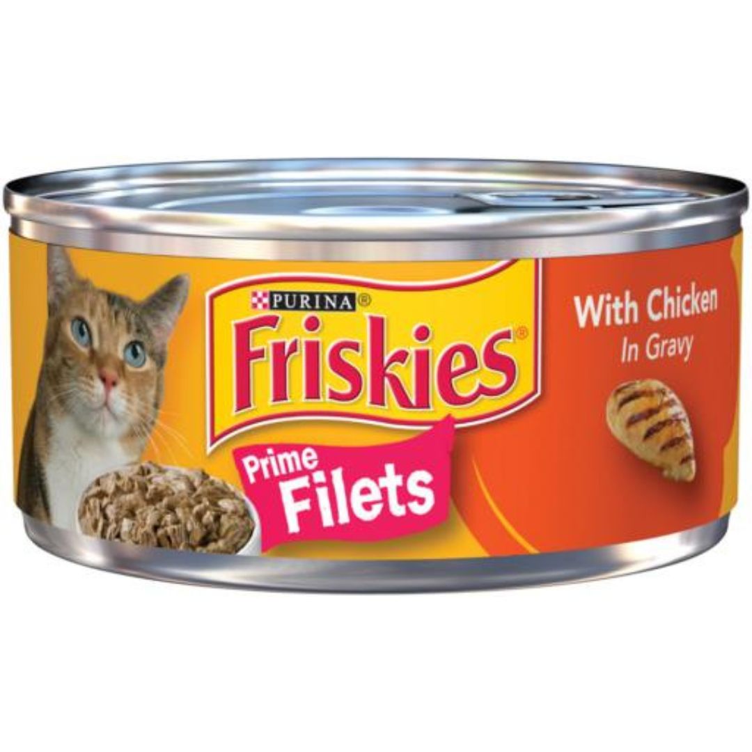 FRISKIES CHICKEN &amp; GRAVY PRIME FILETS 24/5.5OZ