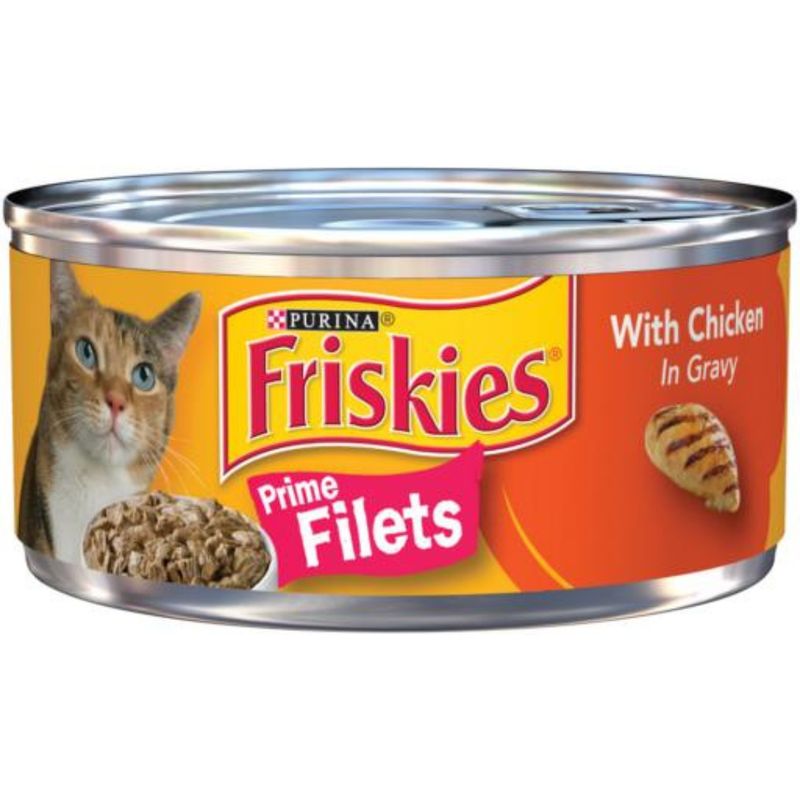 FRISKIES CHICKEN &amp; GRAVY PRIME FILETS 24/5.5OZ