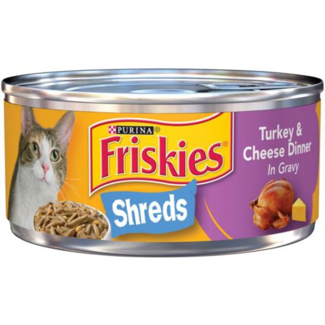 FRISKIES TURKEY &amp; CHEESE SHREDS 24/5.5OZ
