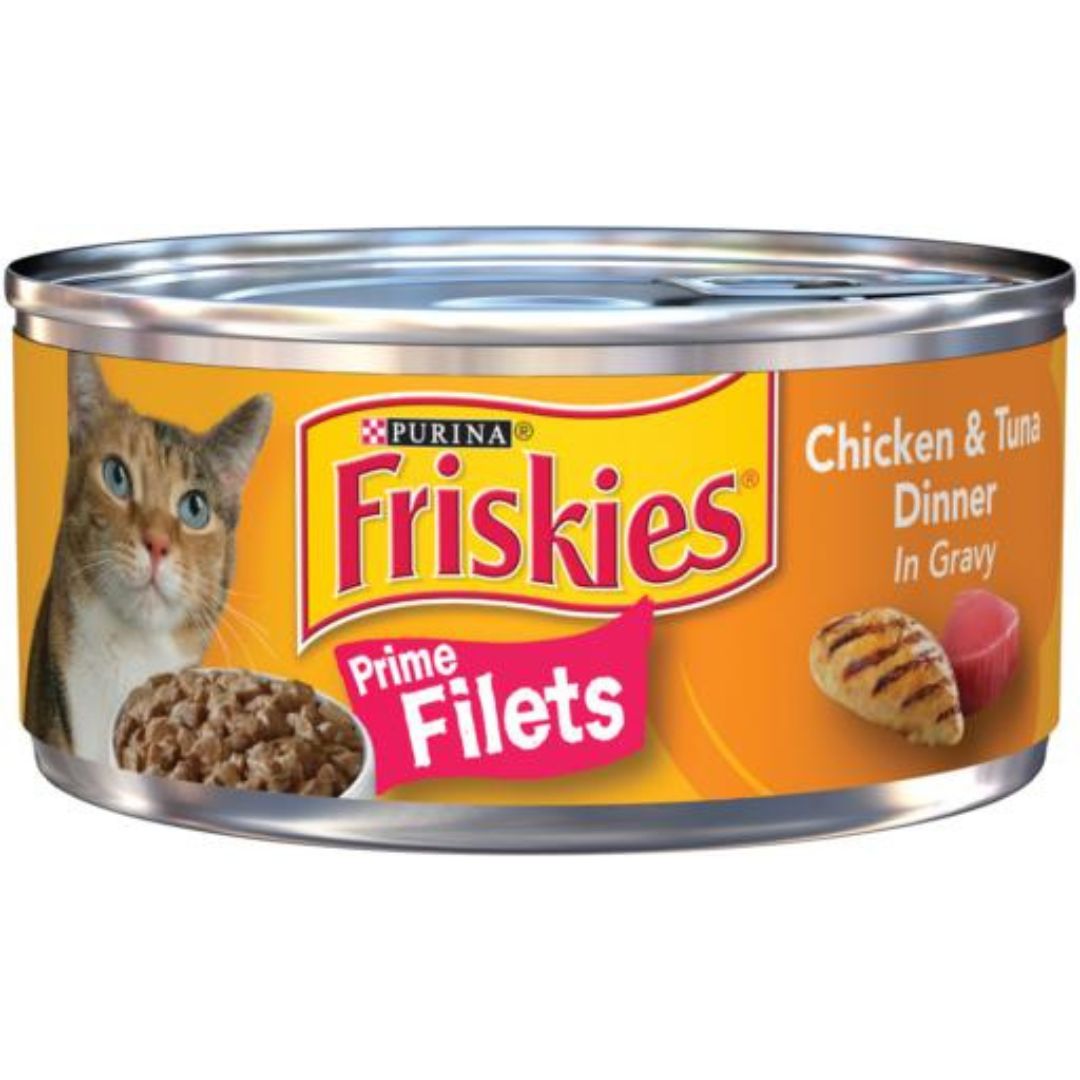 FRISKIES CHICKEN &amp; TUNA FILETS 24/5.5OZ