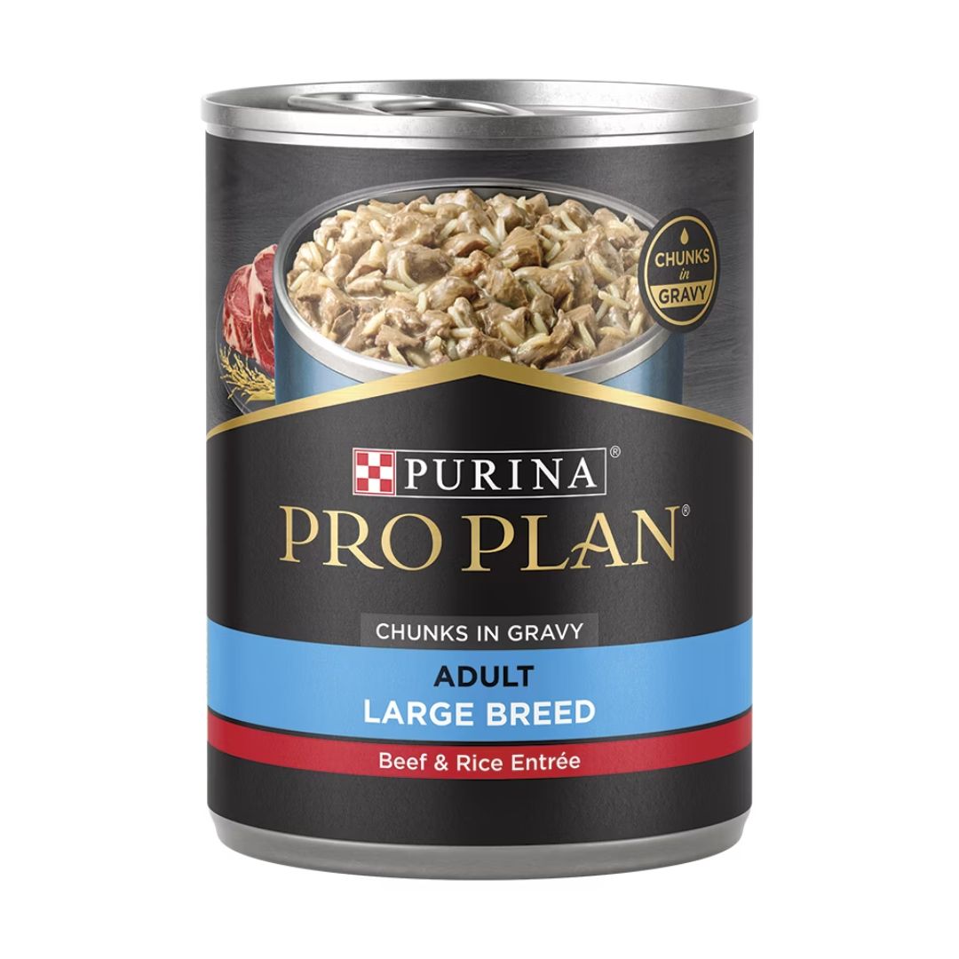 PRO PLAN DOG LARGE BREED BEEF &amp; RICE 12/13OZ