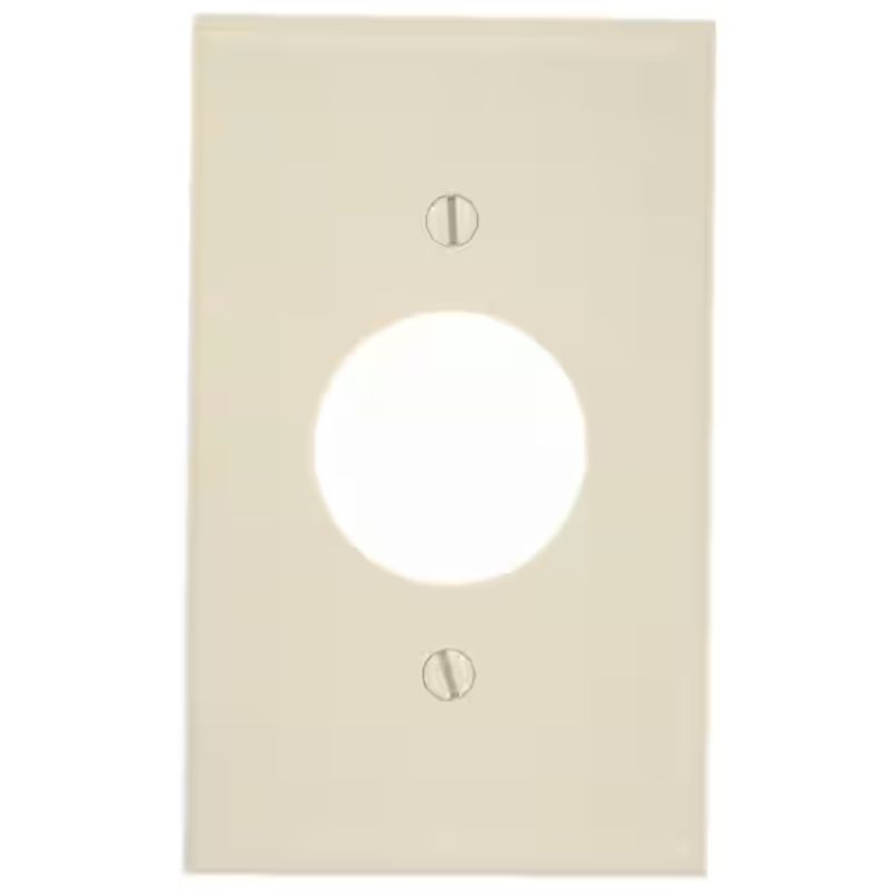 1 GANG SINGLE OUTLET WALLPLATE CREAM