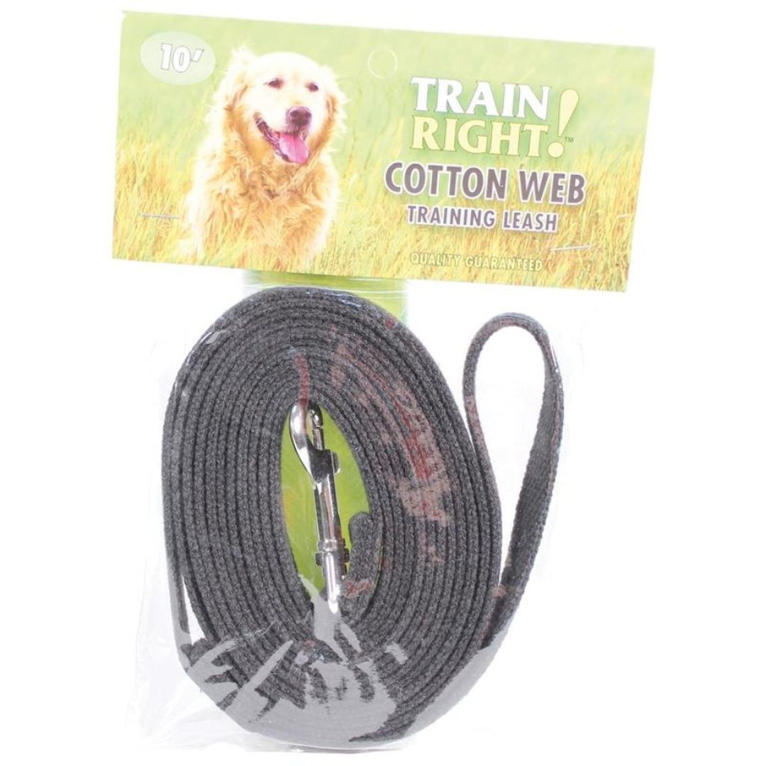 COTTON WEB LEAD BLACK 10FT