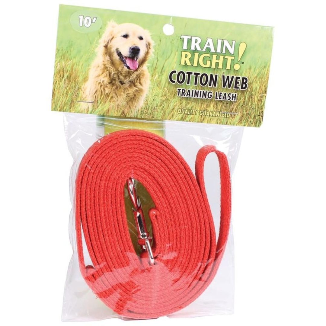 COTTON WEB LEAD RED 10FT