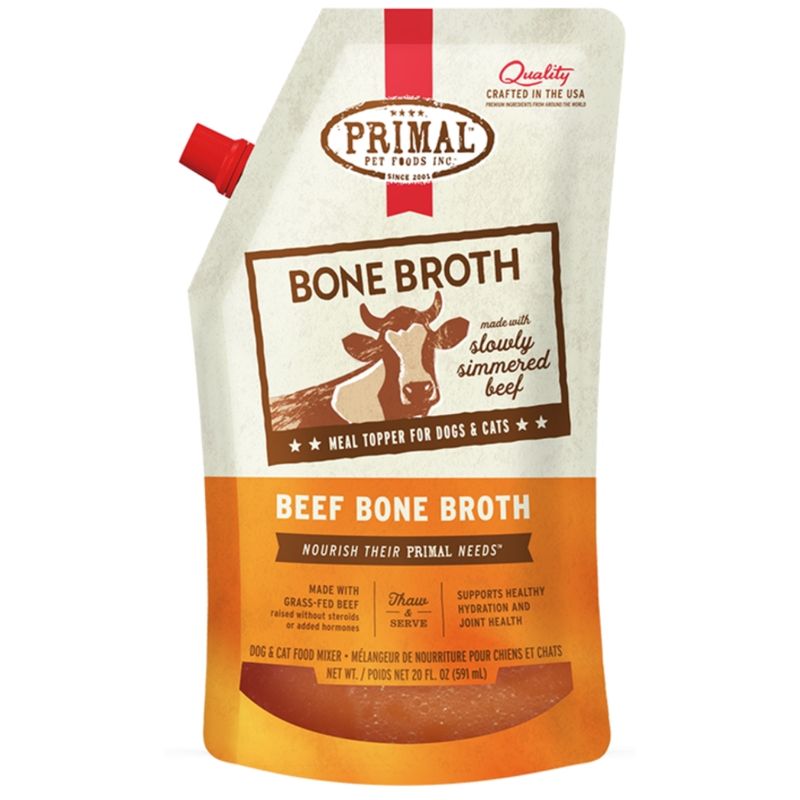 PRIMAL FROZEN BONE BROTH BEEF 20OZ