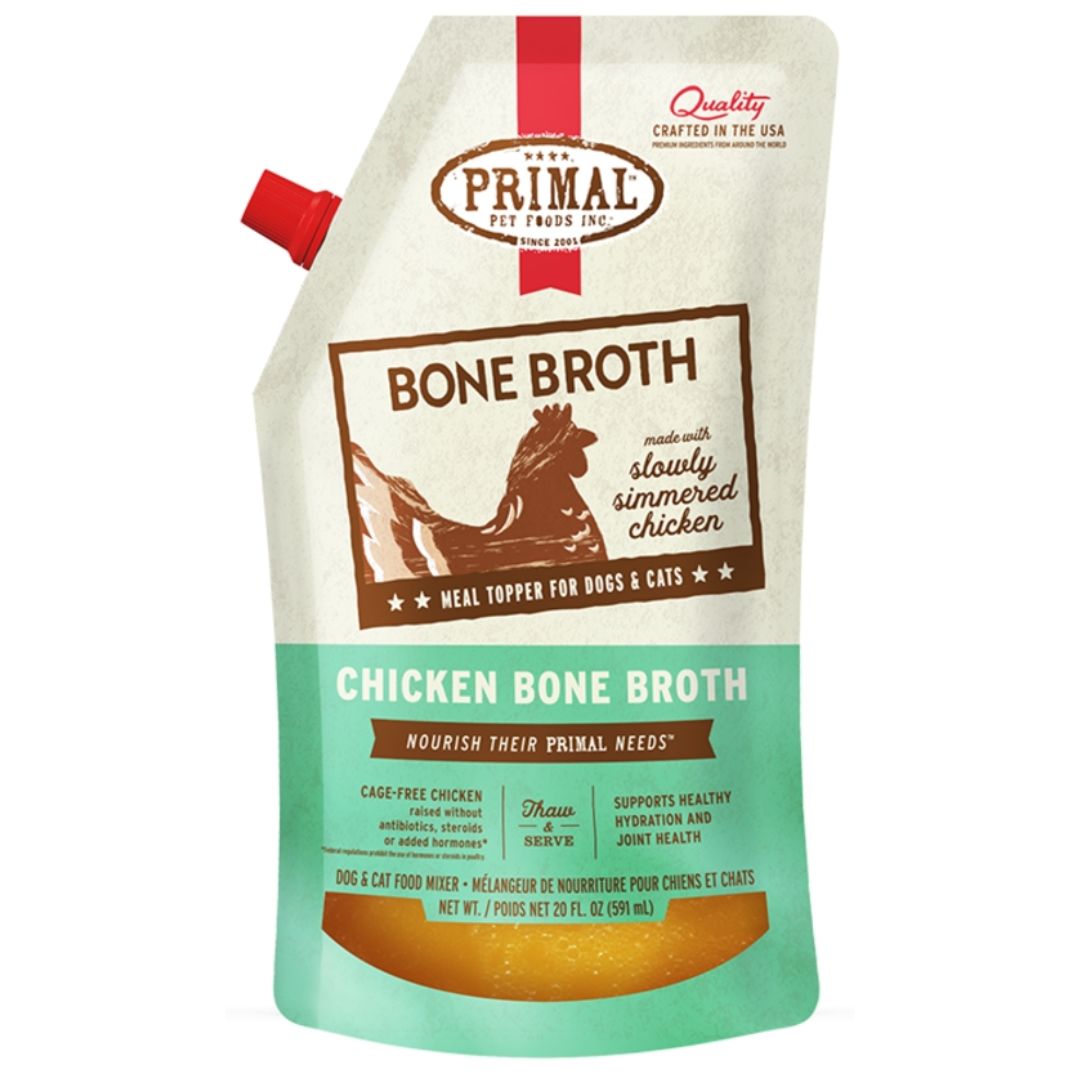 PRIMAL FROZEN BONE BROTH CHICKEN 20OZ