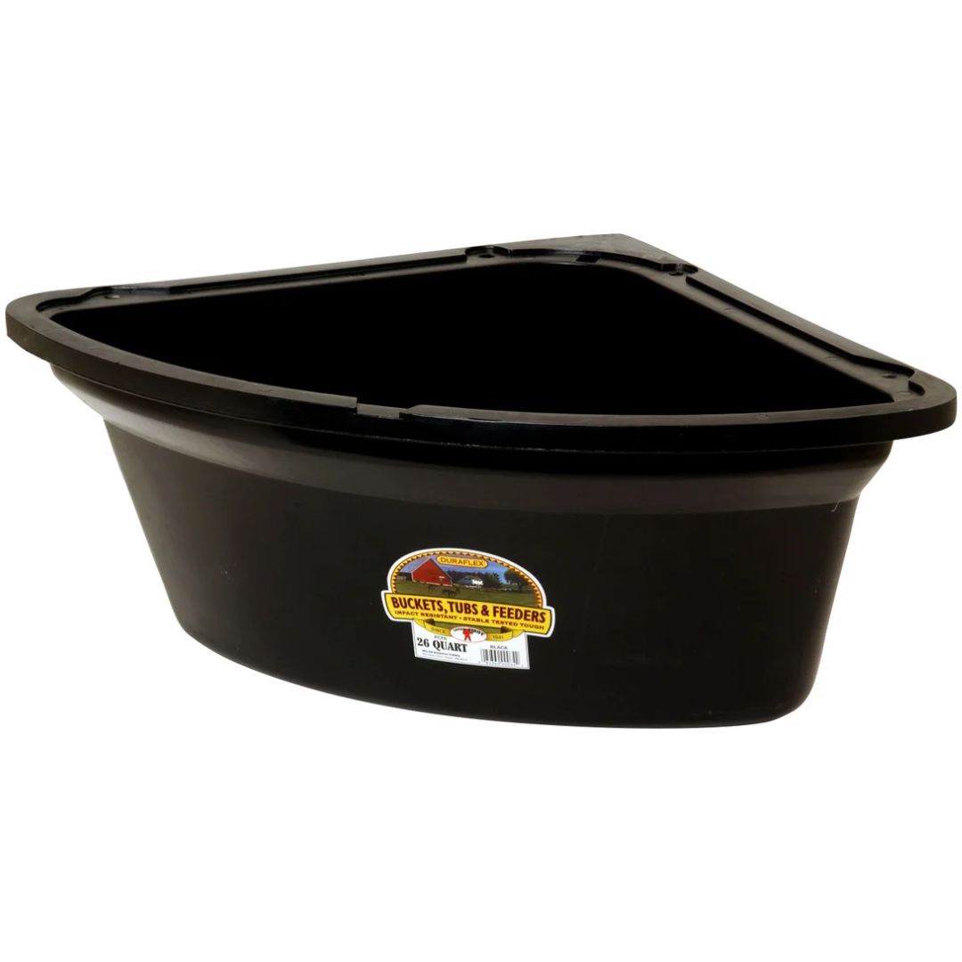 CORNER FEEDER BLACK LITTLE GIANT 26QT