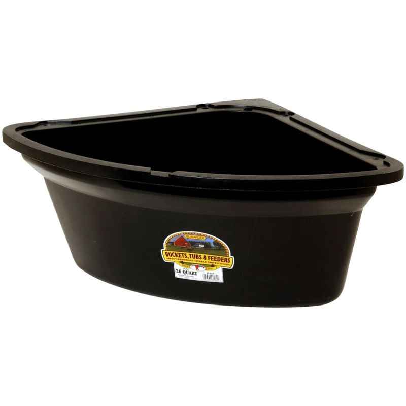 CORNER FEEDER BLACK LITTLE GIANT 26QT