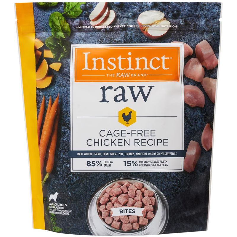 INSTINCT RAW FROZEN BITES CAGE-FREE CHICKEN 3LB