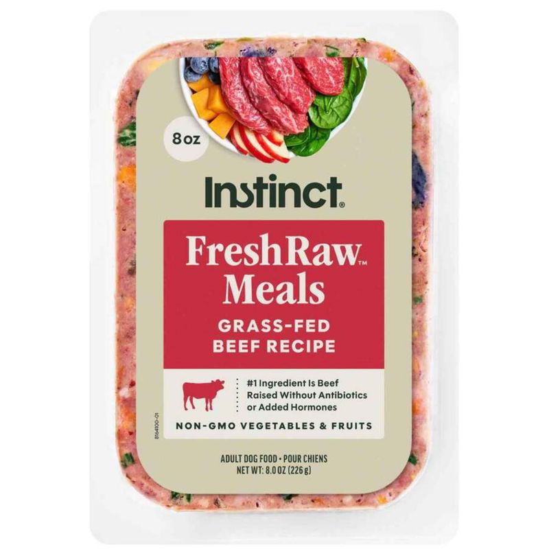 INSTINCT FRESHRAW MEALS GRASS-FED BEEF 8OZ