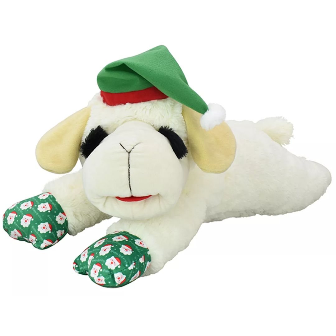 LAMB CHOP HOLIDAY SANTA HAT 24IN