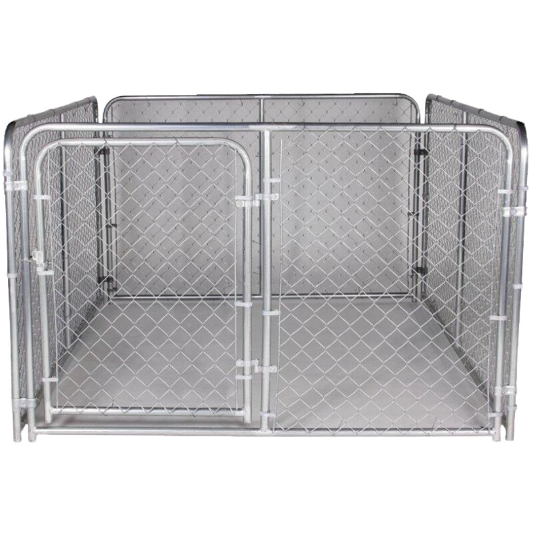 DOG KENNEL CHAIN LINK BENT FRAME 6X8X4