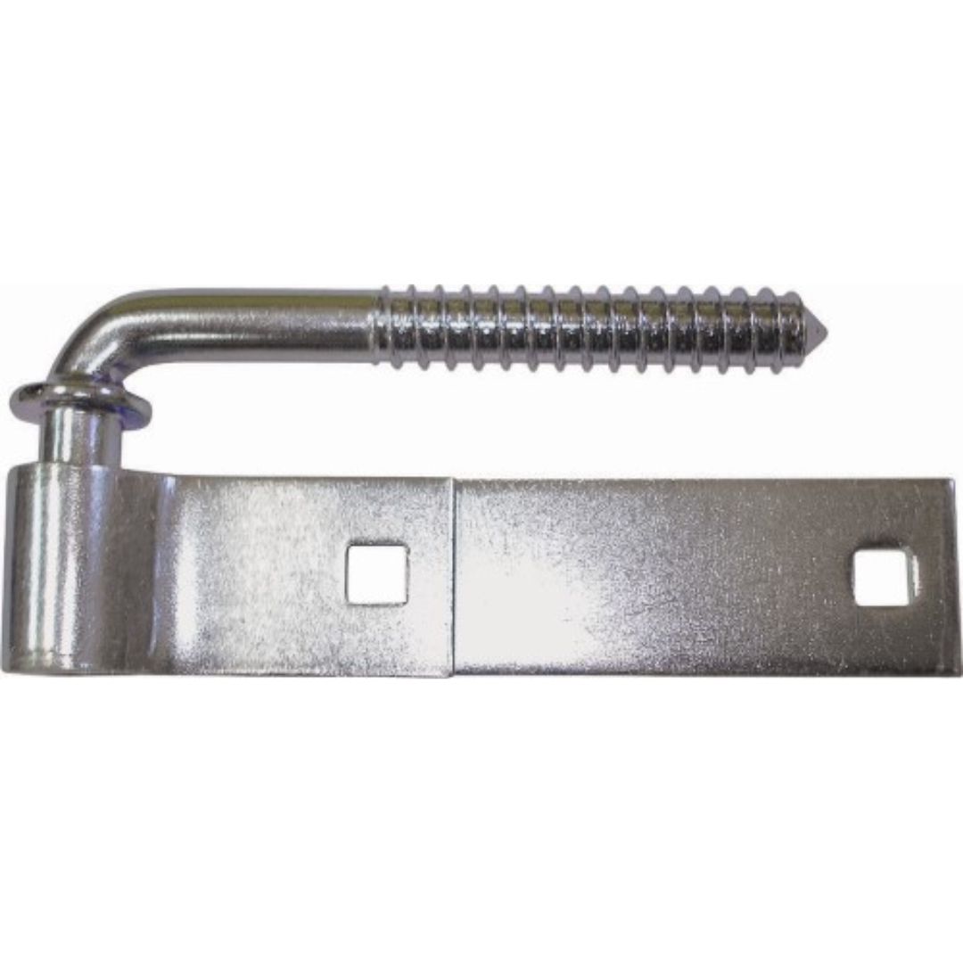 SCREW HOOK STRAP HINGE ZINC PLATED 6IN LR087