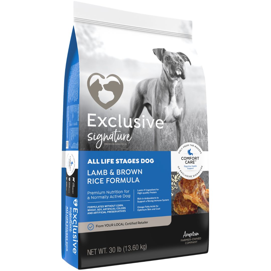 EXCLUSIVE ALL LIFE STAGES LAMB &amp; RICE 30LB