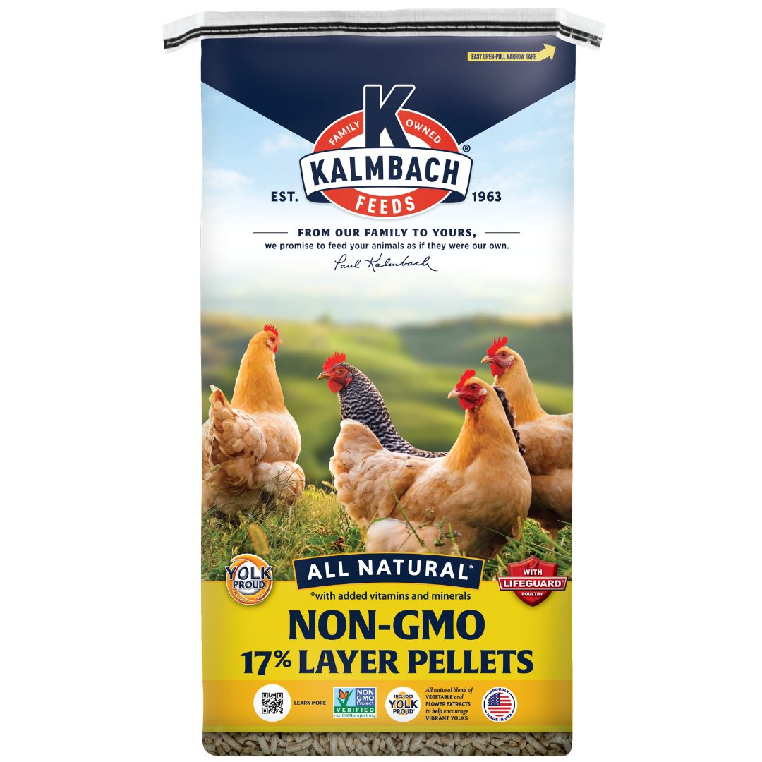 LAYER PELLETS NON-GMO 17% 50LB KALMBACH